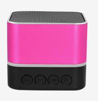 Promotional Corporate Gift Custom Logo Printed Two Tone Square Portable Wireless Bluetooth Speaker With Stereo Sound