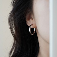 Pendientes de Aro con Círculos Geométricos, Joyería de Moda para Mujer, Uso Diario, Regalo para Fiesta o Boda, Estilo Minimalista Moderno