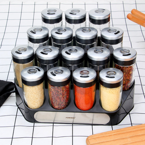 High Quality Wholesale Kitchen Glass Spice Jars Shaker Garlic Spice Bottle With Customized Lid - Product Image 1