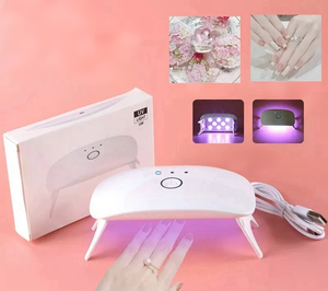 Lampe à ongles UV sans fil rechargeable 12W avec capteur infrarouge automatique, 3 minuteries, séchage rapide du vernis <span class=keywords><strong>gel</strong></span>, portable, <span class=keywords><strong>pour</strong></span> usage domestique, soin personnel des ongles - Product Image 1