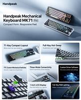 Clavier mécanique tri-mode Handpeak 71 touches