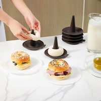 Moules à pâtisserie OEM personnalisés de 6 pièces pour moules à beignets et à bagels Plateau à beignets Moule à gâteau en silicone Moule à beignets pour la cuisson de moules à beignets