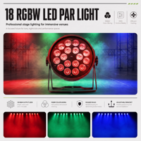 Projecteur LED Par Slim DMX512 Haute Puissance 200W, 18x10W LED RGBW, IP33, Options Rouge et Bleu, Éclairage Professionnel pour