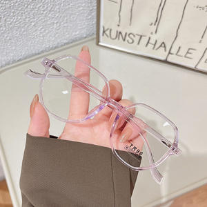 Monturas de Gafas Rectangulares Qianai, TR90, Montura Completa, Anti Luz Azul, Unisex, Lentes AC, Diseño Irregular - Product Image 4