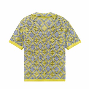 AiNear Vente en gros de <span class=keywords><strong>cardigan</strong></span> en coton tricoté avec logo personnalisé Oem & Odm à manches courtes et motifs Argyle pour hommes - Product Image 6