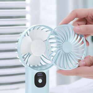 <span class=keywords><strong>YOOBAO</strong></span>可充电大容量8000毫安10000毫安手持USB风扇发光二极管数字显示无噪音家用户外迷你风扇 - Product Image 6