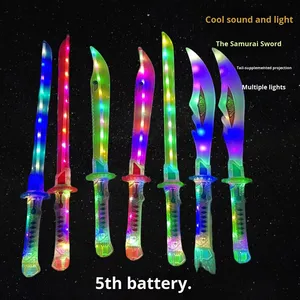 Nueva Espada Samurai de Juguete de Plástico Luminosa LED, con Música Intermitente y Luces de Colores, Venta al por Mayor para Adolescentes y Adultos - Product Image 3