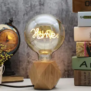 Vintage Edison Light LED Home Globe Round Bulb 4W 110V E27 Decorative Light Bulbs for Loft Coffee Bar Restaurant
