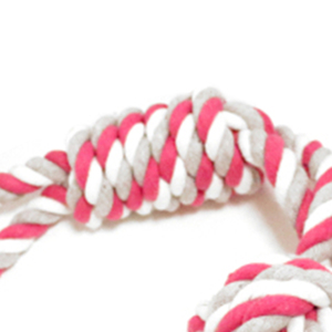 Oval Hand Double <b>Ball</b> Cotton Rope 55cm Pet Chew Toys <b>for</b> <b>dogs</b> Double <b>ball</b> rope <b>for</b> tugging - Product Image 4