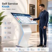 Kiosco Interactivo de Autoservicio con Pantalla Táctil de 10 Puntos Android para Campus, Centro Comercial, Señalización Digital con CMS Integrado