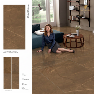 Brecia Ivory 800x1600mm Statuario Marble Look Porcelain <b>Tiles</b> Polished Floor And Wall Collection - Product Image 5