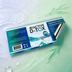 Etiqueta adhesiva impermeable de PET con diseño personalizado del fabricante, impresión de logotipo personalizado para caja de cápsulas de vitaminas - Product Image 5
