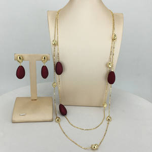 Conjunto <span class=keywords><strong>de</strong></span> Joyería <span class=keywords><strong>de</strong></span> Moda, Cadena <span class=keywords><strong>Cubana</strong></span> Larga, Joyería <span class=keywords><strong>de</strong></span> Lujo para <span class=keywords><strong>Mujer</strong></span> y Hombre, Regalos, Collar, Pulsera, Anillo, Aretes - Product Image 1