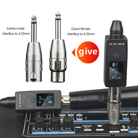 Système de microphone sans fil UHF XLR avec émetteur et récepteur, pour micro, table de mixage audio, système PA, amplificateur, haut-parleur