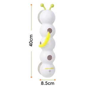 Nuevo juguete interactivo activado por movimiento recargable por USB, juguete inteligente Wack a Worm Post, cola esponjosa, juguetes de caza para gatos - Product Image 2