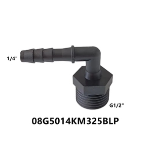 ข้อต่อท่อโพลีโพรพิลีนแบบกำหนดเอง OEM ข้อต่อท่อพลาสติก NPT ข้อต่อสายลม 90 องศา รุ่น G รูปทรงกลม - Product Image 3