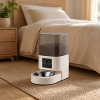 Distributeur automatique de nourriture pour animaux de compagnie intelligent WiFi 6,5 L, contrôle à distance par application, programmable, pour chat et chien, pour la maison