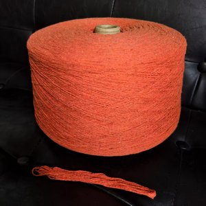 Hilo de Algodón Reciclado y Poliéster Mezclado Naranja OE Ne8/2, Hilo Ecológico para Hamacas Más Vendido a Precio Directo de Fábrica - Product Image 2