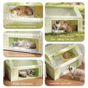 Nueva Tienda de Campaña para Mascotas Primavera/Verano 2026: Cama para <span class=keywords><strong>Gatos</strong></span>/<span class=keywords><strong>Perros</strong></span>, Cuarto de Parto Rectangular <span class=keywords><strong>y</strong></span> Jaula de Cría para <span class=keywords><strong>Gatos</strong></span> - Product Image 2