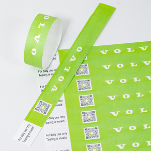 Cheap Plain Color Printable Inket Tyvek Wristbands Disposable Eco Friendly Tyvek Wristbands Gold for Entry Ticket