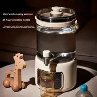 Bouilloire électrique pour la santé, usage domestique, grande capacité de 3 litres, verre borosilicate, commande tactile, ébullition de l'eau, prévention de l'ébullition à sec