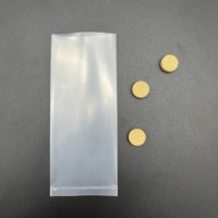 Pochette médicale transparente avec Logo personnalisé, pochette de broyeur de pilules jetable en plastique PE pour hôpital