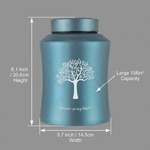 Urna Grande para Cremación de Mascotas, de Aleación de Aluminio Irrompible, Impermeable, a Prueba de Humedad, Hermética, Venta al por Mayor con Bolsa - Product Image 3