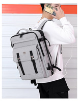 Mochila de nailon de gran capacidad para ordenador, moderna, ligera, impermeable, transpirable, con cremallera, correas con cojín de aire