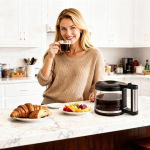 Jarra de Vidrio de Repuesto para <span class=keywords><strong>Cafetera</strong></span> de 10 Tazas, Compatible con De'Longhi COM532M 3066 3067 3093, para <span class=keywords><strong>Cafetera</strong></span> Espresso - Product Image 6