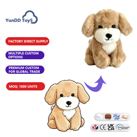 Porte-clés en peluche douce personnalisé pour chien, mignon chiot en peluche de dessin animé, idéal pour un cadeau