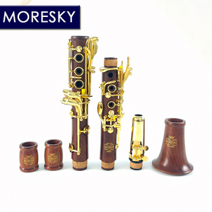 <span class=keywords><strong>Clarinete</strong></span> MORESKY de 17 llaves en Do, de madera de palisandro y mopa, con llaves doradas, modelo MC683 - Product Image 4