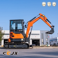 Mini-excavatrice de 2,5 tonnes à vendre, certifiée EU Stage V EPA, excavatrice hydraulique pour petits travaux de construction, terrassement et travaux de génie civil