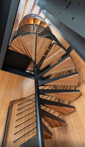 Villa scale curve idee scala a chiocciola prezzi battistrada in legno scala a chiocciola Led scale illuminazione scaletta da Foshan - Product Image 5