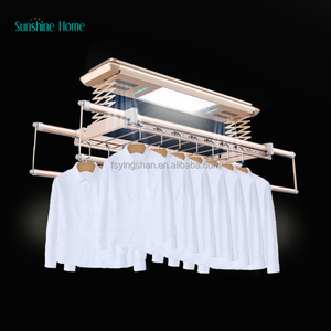 Smart Electric Folding Ceiling Dryer Heat <b>Drying</b> Rack Hangers Single Tuya Laundry Supplies for <b>Cloths</b> for Living Room - Product Image 5