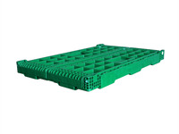 Caisse de légumes pliable perforée en usine Caisse d'expédition pliable en plastique bon marché