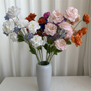 Flores decorativas 6 cabezas de flores artificiales <span class=keywords><strong>Edelweiss</strong></span> Real Touch <span class=keywords><strong>Edelweiss</strong></span> para arreglos florales adornos para el hogar - Product Image 2