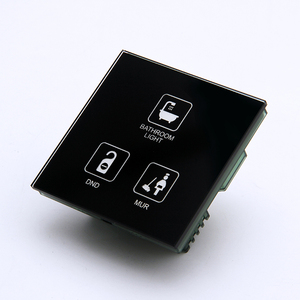 GTD nhà máy sản xuất 4 mét thông minh Tempered Glass 2 kết nối Led cảm ứng thiết bị chuyển mạch với chuyển đổi thẻ và DND/mur/ánh sáng điều khiển cảm ứng - Product Image 4