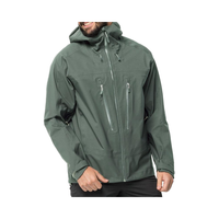 Para LAYENNE, chaquetas de lluvia de lona ligeras para hombre, cortavientos con capucha de Color sólido impermeable de talla grande para deportes al aire libre