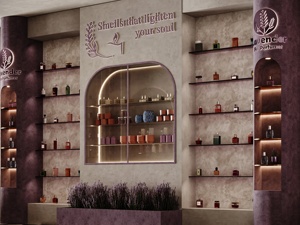 Mueble Moderno de Acero Inoxidable para Exhibición de Perfumes, Diseño Interior Personalizado para Tiendas de Cosméticos, Equipamiento de Moda para Tiendas de Maquillaje - Product Image 6