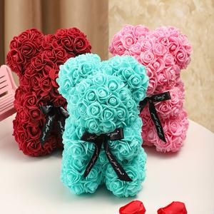 <span class=keywords><strong>P</strong></span>-2 25Cm Kunstmatige Teddyroos Beer Met Led Met Heldere Geschenkdoos Voor Valentijnsdag Cadeau - Product Image 1