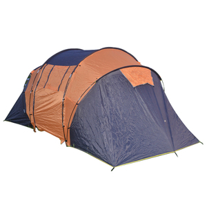 Tente tunnel familiale double couche Oxford pour 6 personnes, imperméable, robuste, avec deux chambres et un salon, pour le camping quatre saisons - Product Image 4