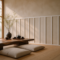 Panel Dinding Wainscoting PS Anti Air Anti Rayap Mudah Dipotong Grosir untuk Dekorasi Interior Toko dan Kafe