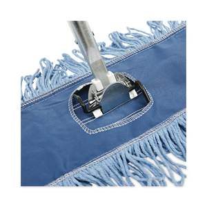Boardwalk 48 In. X 5 In. Zinc Plated Clip-On Dust Mop Frame 5-in-1 Mops with <b>Extendable</b> Handle - Product Image 1