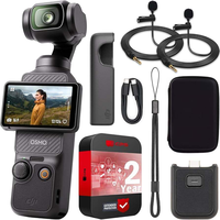 DJI Osmo Pocket 3 Creator Combo Videocamera Portatile per Vlogging con Sensore CMOS da 1'', Video 4K/120fps, Stabilizzazione a 3 Assi, Gimbal in Fibra di Carbonio