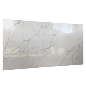 Plan de travail en quartz blanc, dalle de quartz artificiel Calacatta, plan de travail en pierre de quartz, dalle de quartz naturelle pour cuisine - Product Image 3