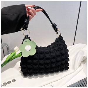 Borsa a <span class=keywords><strong>Tracolla</strong></span> Puff per Studenti 2025 Nuova Moda Sottobraccio Semplice Tote con Fiori Chiusura a Cerniera Fodera in Nylon <span class=keywords><strong>Tracolla</strong></span> Singola - Product Image 4