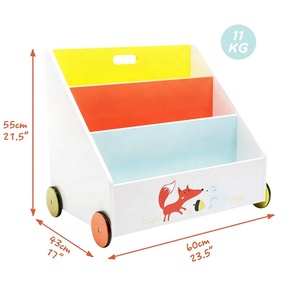 Librería <span class=keywords><strong>con</strong></span> <span class=keywords><strong>ruedas</strong></span> <span class=keywords><strong>para</strong></span> niños, unidad <span class=keywords><strong>de</strong></span> almacenamiento <span class=keywords><strong>de</strong></span> <span class=keywords><strong>juguetes</strong></span> <span class=keywords><strong>para</strong></span> niños pequeños, caja <span class=keywords><strong>de</strong></span> <span class=keywords><strong>juguetes</strong></span> <span class=keywords><strong>de</strong></span> <span class=keywords><strong>madera</strong></span>, librería creativa <span class=keywords><strong>con</strong></span> lindos patrones <span class=keywords><strong>de</strong></span> animales - Product Image 3