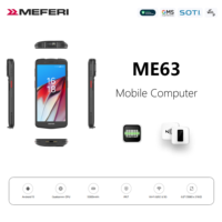 MRFERI 2026 Escáner de Códigos de Barras Android, PDA Resistente con Android 15, 5000mAh, 5G, Wi-Fi, para Inventario de Datos, Escáner 1D2D/QR ME63