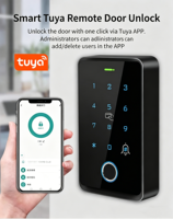 Sistema de Control de Acceso Inteligente a Prueba de Agua, WiFi, Código QR, Tarjeta RFID, Lector Biométrico de Contraseña, Control de Entrada de Puerta