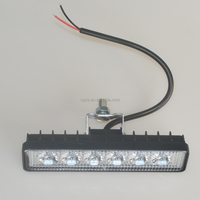 Lampes LED tout-terrain 12V 6LED 18W, vente chaude, fabrication en usine, lampes de conduite LED pour voiture, feux de jour, barre lumineuse LED de travail